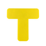 重型型5S管理地貼（T型）10片裝 黃色 車間5S標記標識貼 耐磨耐壓5S定位地貼標示10944 - 黃色50*150*150mm