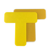 重型型5S管理地貼（T型）10片裝 黃色 車間5S標記標識貼 耐磨耐壓5S定位地貼標示10944 - 黃色50*150*150mm