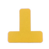 重型型5S管理地貼（T型）10片裝 黃色 車間5S標記標識貼 耐磨耐壓5S定位地貼標示10944 - 黃色50*150*150mm