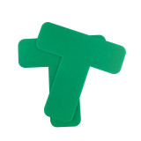 重型型5S管理地貼（T型）10片裝 綠色 現場5S管理識別貼 耐碾壓地面定位識別貼 10947 - 綠色50*150*150mm