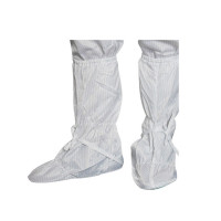 高筒防靜電軟底鞋靴（5雙裝） 白色 長無塵防靜電防滑鞋套 高腰防靜電軟底靴套 34-44碼 10931 - 白色均碼（34-40）