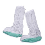 高筒防靜電軟底鞋靴（5雙裝） 白色 長無塵防靜電防滑鞋套 高腰防靜電軟底靴套 34-44碼 10931 - 白色均碼（34-40）