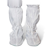 高筒防靜電軟底鞋靴（5雙裝） 白色 長無塵防靜電防滑鞋套 高腰防靜電軟底靴套 34-44碼 10931 - 白色均碼（34-40）