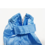 高筒防靜電軟底鞋靴 長版無塵防滑鞋套 高腰靴套 5雙裝藍色 34碼至44碼 10930 - 藍色均碼（34-40）