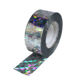 驅鳥彩帶（5卷裝）農業園林機場防鳥驅鳥趕鳥彩帶 閃光驅鳥帶 4.8cm×80m 鐳射銀 11163 - 鐳射4.8cm*80m