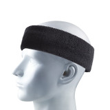安全帽吸汗頭帶 夏季戶外高溫作業防汗帶 棉質頭箍束髮帶止汗帶 10條裝黑色 11176 - 黑色18*5.5cm