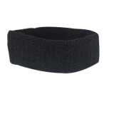 安全帽吸汗頭帶 夏季戶外高溫作業防汗帶 棉質頭箍束髮帶止汗帶 10條裝黑色 11176 - 黑色18*5.5cm