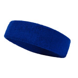 安全帽吸汗頭帶 夏季戶外高溫作業防汗帶 棉質頭箍束髮帶止汗帶 10條裝深藍 11178 - 深藍18*5.5cm