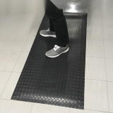 工業警示防滑地墊 加厚耐壓耐磨發泡PVC腳墊 90×150cm黑色 10950 - 黑色90cm*150cm 厚12.5mm