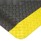 工業警示防滑地墊 加厚耐壓耐磨發泡PVC腳墊 90×150cm黑黃 10951 - 黑+黃邊90cm*150cm 厚12.5mm