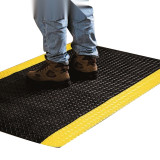 工業警示防滑地墊 加厚耐壓耐磨發泡PVC腳墊 90×150cm黑黃 10951 - 黑+黃邊90cm*150cm 厚12.5mm