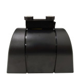 磁吸壁掛式伸縮隔離帶（5m）強磁款壁掛警戒帶 磁性壁掛式伸縮帶頭 收銀台壁掛式伸縮帶 10986 - 黑14.5*9.5cm