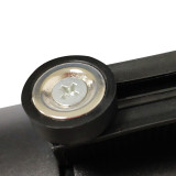 磁吸壁掛式伸縮隔離帶（5m）強磁款壁掛警戒帶 磁性壁掛式伸縮帶頭 收銀台壁掛式伸縮帶 10986 - 黑14.5*9.5cm