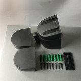 壁掛式伸縮分隔帶 牆面掛壁式警戒隔離線 工廠車間銀行商場護欄安全線 長3m黃黑 10987 - 黑14.5*9.5cm