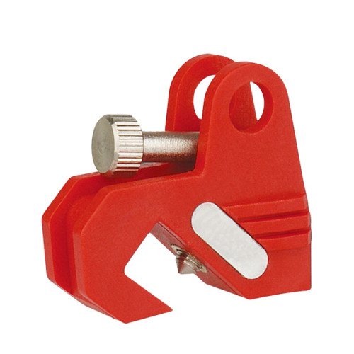 多功能中小型斷路器鎖 電氣開關安全鎖具 斷路器安全鎖具 LOTO上鎖掛牌11144 - 紅色41*14*38mm