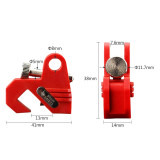 多功能中小型斷路器鎖 電氣開關安全鎖具 斷路器安全鎖具 LOTO上鎖掛牌11144 - 紅色41*14*38mm