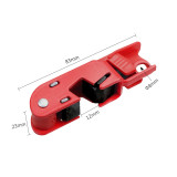 中小型斷路器鎖 電氣開關安全鎖具 斷路器安全鎖具 工業開關安全鎖具 LOTO上鎖掛牌 11147 - 紅色83x23x21mm