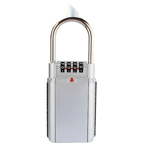 鑰匙密碼盒 懸吊式鑰匙密碼盒 合金密碼鑰匙收納盒 金屬鑰匙盒 鋅合金 銀色 170*65mm 11199 - 銀色170*65mm