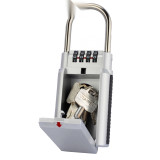 鑰匙密碼盒 懸吊式鑰匙密碼盒 合金密碼鑰匙收納盒 金屬鑰匙盒 鋅合金 銀色 170*65mm 11199 - 銀色170*65mm