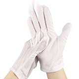 點膠手套（20雙裝）均碼 白色 電子廠線板用點塑防滑手套 無塵車間手套 勞保用品 10834 - 白色均碼