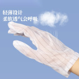 點膠手套（20雙裝）均碼 白色 電子廠線板用點塑防滑手套 無塵車間手套 勞保用品 10834 - 白色均碼