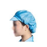 透氣型帽子（5頂裝）均碼藍色 附透氣孔帽 無塵車間帽 10835 - 藍色均碼