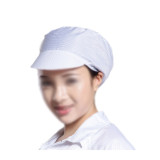 透氣型防靜電帽（5頂裝）均碼 白色 防靜電導電纖維帽 電子廠防靜電工作帽 10836 - 白色均碼