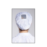 透氣型防靜電帽（5頂裝）均碼 白色 防靜電導電纖維帽 電子廠防靜電工作帽 10836 - 白色均碼