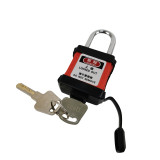 防塵安全掛鎖（紅）上鎖掛牌鎖頭 工程塑膠鋼製鎖樑工業掛鎖 LOTO安全掛鎖 企業專屬 11323 - 紅83*38mm