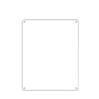 空白書寫安全標識貼（空白不乾膠）5片裝 25×31.5cm 不干膠 白色 3M不干膠貼 空白不干膠標識貼 10532 - 混色250mm*315mm