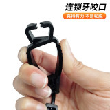 掛腰式手套夾 勞保手套便攜夾子 防護手套夾子 腰間勞保手套掛扣 手套配件 黑色（5個裝） 11378 - 黑色13CM*3.5CM