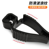 掛腰式手套夾 勞保手套便攜夾子 防護手套夾子 腰間勞保手套掛扣 手套配件 黑色（5個裝） 11378 - 黑色13CM*3.5CM