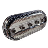 LED紅藍爆閃肩燈 肩夾式安全警示閃光燈 夜間執勤交通巡邏號誌燈 2個裝 11386 - 黑色75*35*35mm