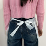 一次性塑膠圍裙 防水防油防油漆顏料一次性圍裙 白色 均碼（100條裝） 11376 - 白色均碼