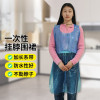 一次性塑膠圍裙 防水防油防油漆顏料一次性圍裙 藍色 均碼（100條裝） 11377 - 藍色透明均碼