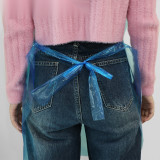 一次性塑膠圍裙 防水防油防油漆顏料一次性圍裙 藍色 均碼（100條裝） 11377 - 藍色透明均碼