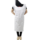 加厚一次性塑膠圍裙 飯店餐飲廚房後廚防水防油實驗室 白色均碼50條裝 11383 - 白色120*70cm