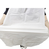 加厚一次性塑膠圍裙 飯店餐飲廚房後廚防水防油實驗室 白色均碼50條裝 11383 - 白色120*70cm