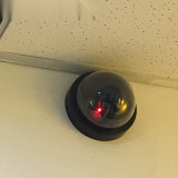 安保威懾模擬攝影機 半球型模擬威懾攝影機 假攝影機監視器 不含電池（5個裝） 11320 - 黑色11.7*7.5