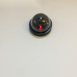 安保威懾模擬攝影機 半球型模擬威懾攝影機 假攝影機監視器 不含電池（5個裝） 11320 - 黑色11.7*7.5