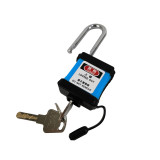 防塵安全掛鎖（藍）上鎖掛牌鎖頭 工程塑膠鋼製鎖樑工業掛鎖 LOTO安全掛鎖 企業專屬 11325 - 藍83*38mm