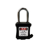 防塵安全掛鎖（黑）上鎖掛牌鎖頭 工程塑膠鋼製鎖樑工業掛鎖 LOTO安全掛鎖 企業專屬 11327 - 黑83*38mm