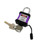 防塵安全掛鎖（紫）上鎖掛牌鎖頭 工程塑膠鋼製鎖樑工業掛鎖 LOTO安全掛鎖 企業專屬 11330 - 紫83*38mm