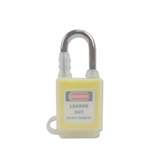 全密封防塵安全掛鎖（黃）上鎖掛牌鎖頭 工程塑膠鋼製鎖樑工業掛鎖 LOTO安全掛鎖 11332 - 黃83*38mm