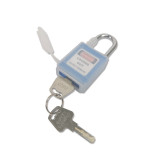 全密封防塵安全掛鎖（藍）上鎖掛牌鎖頭 工程塑膠鋼製鎖樑工業掛鎖 LOTO安全掛鎖 11333 - 藍83*38mm