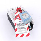 全密封防塵安全掛鎖（藍）上鎖掛牌鎖頭 工程塑膠鋼製鎖樑工業掛鎖 LOTO安全掛鎖 11333 - 藍83*38mm