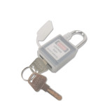 全密封防塵安全掛鎖（黑色）上鎖掛牌鎖頭 工程塑膠鋼製鎖樑工業掛鎖 LOTO安全掛鎖 11335 - 黑83*38mm