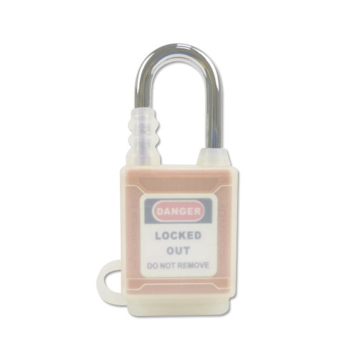 全密封防塵安全掛鎖（橘色）上鎖掛牌鎖頭 工程塑膠鋼製鎖樑工業掛鎖 LOTO安全掛鎖 11337 - 橙83*38mm