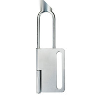 蝴蝶防撬搭扣鎖 工業鋼製扣環鎖 LOTO多人管理防盜安全鎖具 可容耐10把鎖 11340 - 本色167*60mm