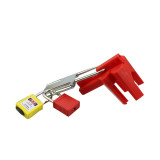 蝴蝶防撬搭扣鎖 工業鋼製扣環鎖 LOTO多人管理防盜安全鎖具 可容耐10把鎖 11340 - 本色167*60mm